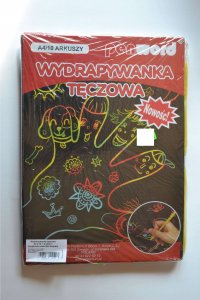 Penword WYDRAPYWANKA TĘCZOWA A4 a10 + 2 rylce +WZORNIK TRANSPORT 1