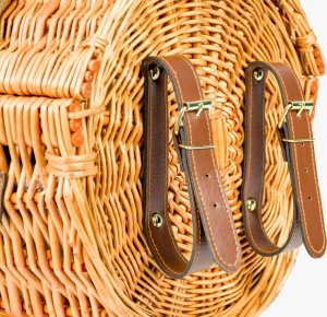 ZOLTA Pleciony kosz piknikowy dla 2 osób Termotorba Koc 4