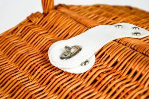 ZOLTA Pleciony kosz piknikowy dla 4 osób Zestaw Termotorba 5