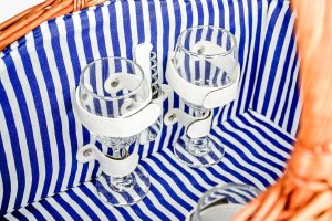 ZOLTA Pleciony kosz piknikowy dla 4 osób Zestaw Termotorba 9