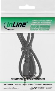 InLine InLine® Audio adapter cable, 3.5mm Stereo male/female with thread , 0.6m 2