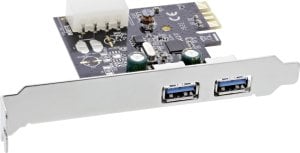 Kontroler InLine InLine® USB 3.0 2 Port Host Controller PCIe with Full Size + Low Profile Bracket 1