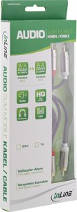 InLine InLine® Slim Audio cable 2x RCA M/M, Stereo, 1m 2
