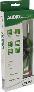 InLine InLine® Slim Audio Plane headphone adpter cable, 2x 3.5mm M to 3.5mm F 3pin, 0.15m 4
