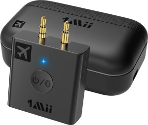 InLine InLine® Airplane Bluetooth Audio Transmitter, BT 5.0, aptX HD/LL, Flight Adapter with Charging Case 2