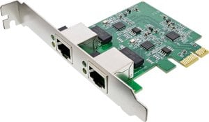 Kontroler InLine InLine® Dual Gigabit network card, 1x RJ45 2.5Gb/s, PCIe x1, incl. low profile bracket 1