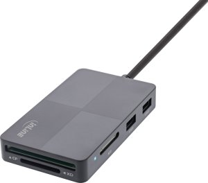 Czytnik InLine InLine® USB 3.2 Multi Cardreader Hub, SD/TF/MS/XD/CF, 3-port USB-A, Dual 2