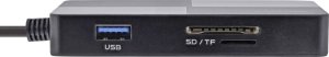 Czytnik InLine InLine® USB 3.2 Multi Cardreader Hub, SD/TF/MS/XD/CF, 3-port USB-A, Dual 4
