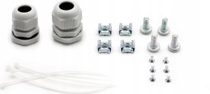 Panel krosowy FO z wyposażeniem 19'' 1U, 24x SC dx, OM3, adaptery, wysuwany, szary 4