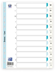 Hamelin Registre bantex 12-1 pp a4 grå 2