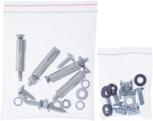 InLine InLine® 19" rack for under-table mounting, 1U, black 4