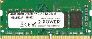 Pamięć do laptopa 2-Power Pamięć RAM1x 4GB2-POWERSO-DIMMDDR42666MHzPC4-21300|MEM5602A 1