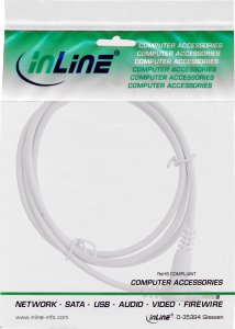 InLine InLine® DC extension cable, DC plug male/female 4.0x1.7mm, white, 5m 2