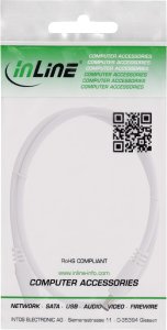 InLine InLine® DC extension cable, DC plug male/female 5.5x2.5mm, AWG 18, white, 3m 2