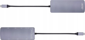 InLine InLine® USB 3.2 Gen.2 Hub, 4x USB-C + 3x USB-A, PD 100W, aluminium, grey 3