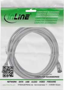 InLine InLine® Patch cable slim, U/FTP, Cat.8.1, TPE halogen-free, grey 7.5m 2