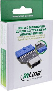 InLine InLine® USB 3.0 Mainboard to USB 3.2 Type-E Key-A Adapter internal 3