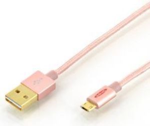 Kabel USB Ednet micro USB, 1m, różowy (31057) 1