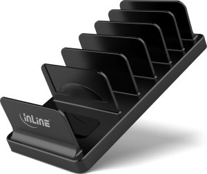 InLine InLine® multi stand with 6 compartments for desk / shelf, black 2