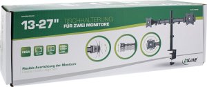 InLine InLine® Desktop Bracket for 2x TFT/LCD/LED up to 68cm 27" max. 2x 8kg 9