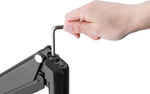 InLine InLine® Desktop Mount with Lifter movable for two Displays up to 82cm 32" max. 9kg 6