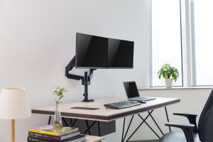 InLine InLine® Desktop Mount with Lifter movable for two Displays up to 82cm 32" max. 9kg 7