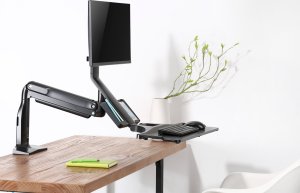 InLine InLine® Workstation desk mount with lift and USB 3.0, movable, for keyboard, mouse and monitor up to 81cm (32"), max. 9kg 7