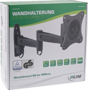 InLine InLine® Wall Bracket for TFT up to 68cm 27" max. 15kg two-piece arm 4