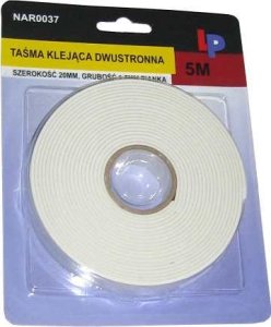 LP NAR0037 Taśma klejąca dwustronna  5m/20/15mm 1