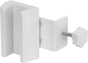 InLine InLine® Table leg clamp for socket strip, screw clamp, white 3