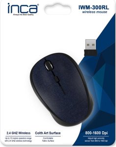 Mysz Inca INCA Maus IWM-300RL   1600 DPI,Wireless,Nano-USB,Stoff,BL retail 5