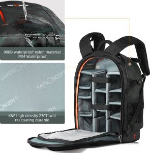 Plecak K&F PLECAK fotograficzny na 2 APARATY + LAPTOPA pojemny 2