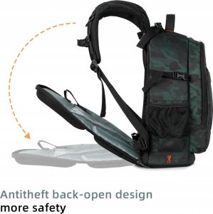 Plecak K&F PLECAK fotograficzny na 2 APARATY + LAPTOPA pojemny 4