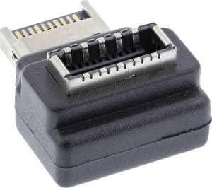 InLine InLine® USB 3.2 adapter internal, front panel USB-E male to USB-E female 90° 2