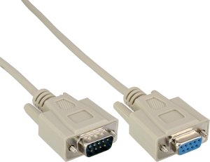 InLine 20er Bulk-Pack InLine® Serial Cable molded DB9 male to female 1:1 grey 5m 1
