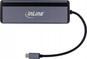 InLine InLine® 8-in-1 USB-C Multihub Dockingstation, HDMI, DisplayPort, USB 3.2, PD 3.0 100W, MST 2