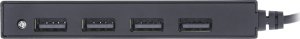 InLine InLine® USB 2.0 HUB, 4 port, USB-A male to 4x USB-A female, black, 15cm, slim design 2