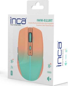 Mysz Inca INCA Maus IWM-511RT   1600 DPI,Wrls & BT,6D Taste,  Orange 6