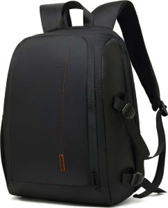 Plecak 4kom.pl Plecak fotograficzny wodoodporny pokrowiec na aparat, sprzęt fotograficzny, laptop 15.6 duży 44x30x19 Czarno-czerwony 13