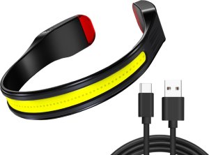 Latarka Bailong Latarka czołowa cob opaska na głowę czoło 2w1 Latarka czołowa cob opaska na głowę czoło 2w1 2