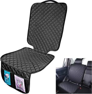 Aptel POKROWIEC ochronny pod fotelik samochodowy dziecięcy czarny DA215 2