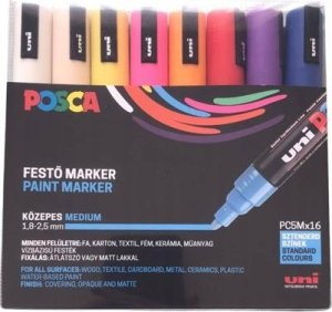 UNI-BALL POSCA PC-5M Różne kolory 16 szt. 2