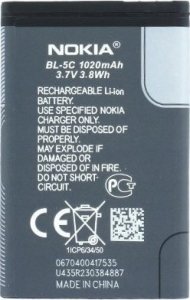Bateria OEM Bateria do Nokia 1100 , 3110, E50 BL-5C 800 mAh 3