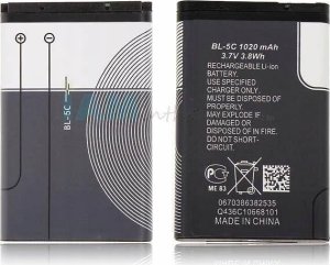 Bateria OEM Bateria do Nokia 1100 , 3110, E50 BL-5C 800 mAh 9