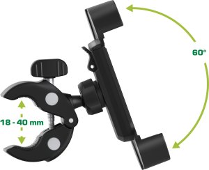 InLine InLine® One Click Easy 3 Drive & Ride Set with universal clamp and ventilation grille clip 4