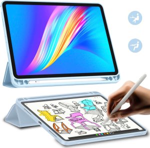 Etui na tablet Etui Ochronne Alogy Book Cover Pencil Case Obudowa Z Miejscem Na Rysik Do Apple Ipad Air 4 2020 / Air 5 2022 10.9" Niebieskie 1