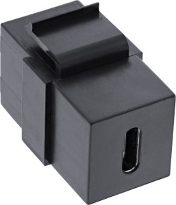 Adapter USB InLine InLine® USB 3.1 Snap-In module, USB-C F/F, black housing 2
