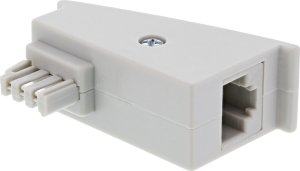 InLine InLine® TAE-F DSL Adapter, TAE-F plug to RJ45 socket, 8P2C for Fritzbox, grey 1