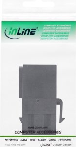 Adapter USB InLine InLine® USB 3.2 Snap-In module, USB-A F/F, 90° angled, black housing 3
