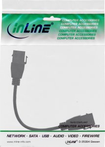Adapter USB InLine InLine® USB 3.2 Gen1 2x keystone adapter cable, 2x USB A keystone socket, 0.2m 2